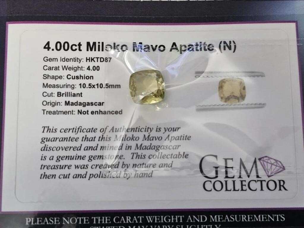 4.00ct Miloko Mavo Apatite