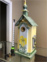 Wooden Painted Birdhouse