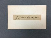 James McPherson. Clipped Signature.