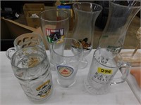 ASSORTMENT OF BEER GLASSES