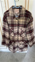 Vintage Woolrich jacket, red and brown plaid