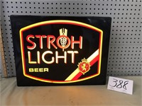 STROH LIGHT UP BEER SIGN - PLASTIC