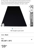 XL MOUSE PAD (OPEN BOX, NEW)