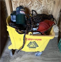 Mop Bucket of Miscellaneous Items