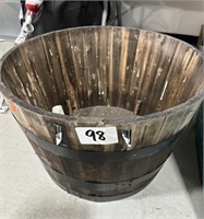 whiskey barrell pot