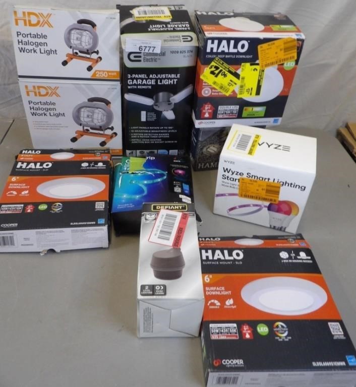 Hdx Halogen Lights, Garage Light & More