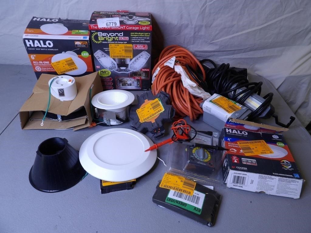 Extension Cord, Halo Down Light & More