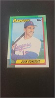 1990 Topps Juan Gonzalez Rookie