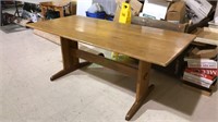 Oak farm table Trussell style, needs a couple