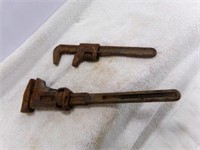 (2) Rusty Pipe Wrenches