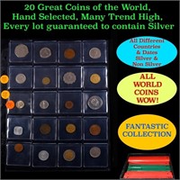 20 Great Coins of the World, hand selected, many t