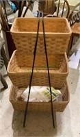 Three tiered kitchen rack with baskets - comes