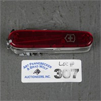 Victorinox Red Translucent Swiss Army Knife