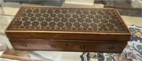Inlaid Vintage Wood Trinket Box