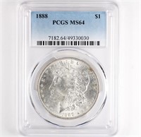 1888 Morgan Dollar PCGS MS64