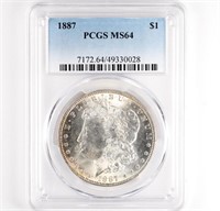 1887 Morgan Dollar PCGS MS64