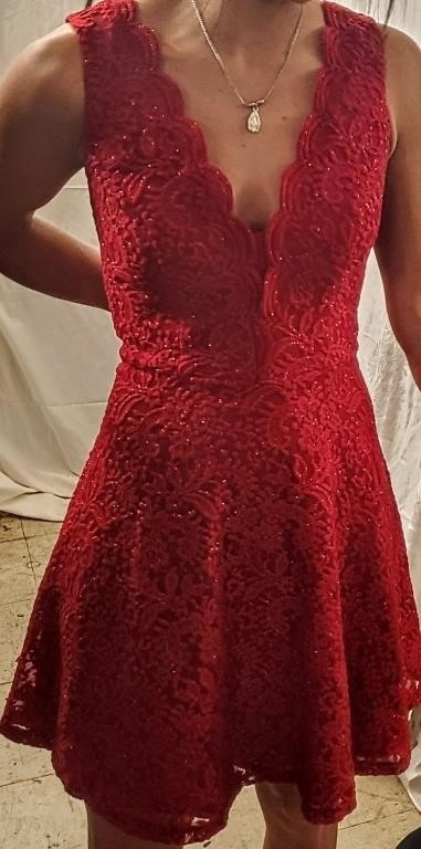 Red Sparkle Dress