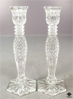 Pair of Waterford Crystal "Bethany" Candlesticks