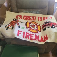 Firemans Couch Blanket