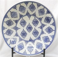 Blue and White Charger  3x18"