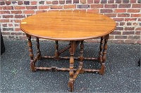 Antique Walnut Gateleg 1 drawer Table