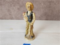 Vtg Porcelain Old man with rooster figurine