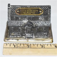 ANTIQUE ROANOKE " DAY & NIGHT " BANK COIN BANK