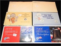 1979, 1981, 1990, 1998, 2006 Mint Sets