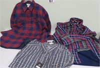 3 Men's sz 2x Shirts 1 w/ Fleece 1-Quilted NWT