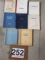 1937-43 the echos yearbooks pesotum il. (8)