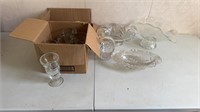 Heavy Glass Bowls, Decor, Shake Glasses, Etc