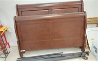 BED - HEADBOARD AND FOOT BOARD- WOOD--