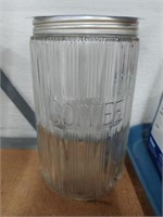 Vintage Glass Coffee Canister