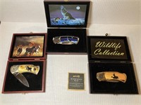 3 Wildlife Collection Collectible  Jack Knives