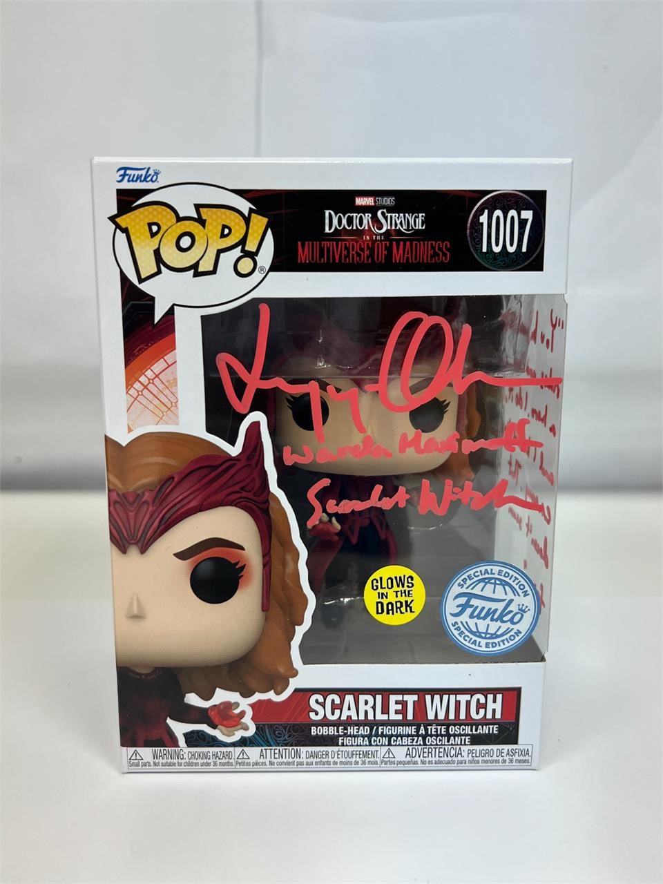 Autograph COA Dr Strange 2 #1007 Funko Pop