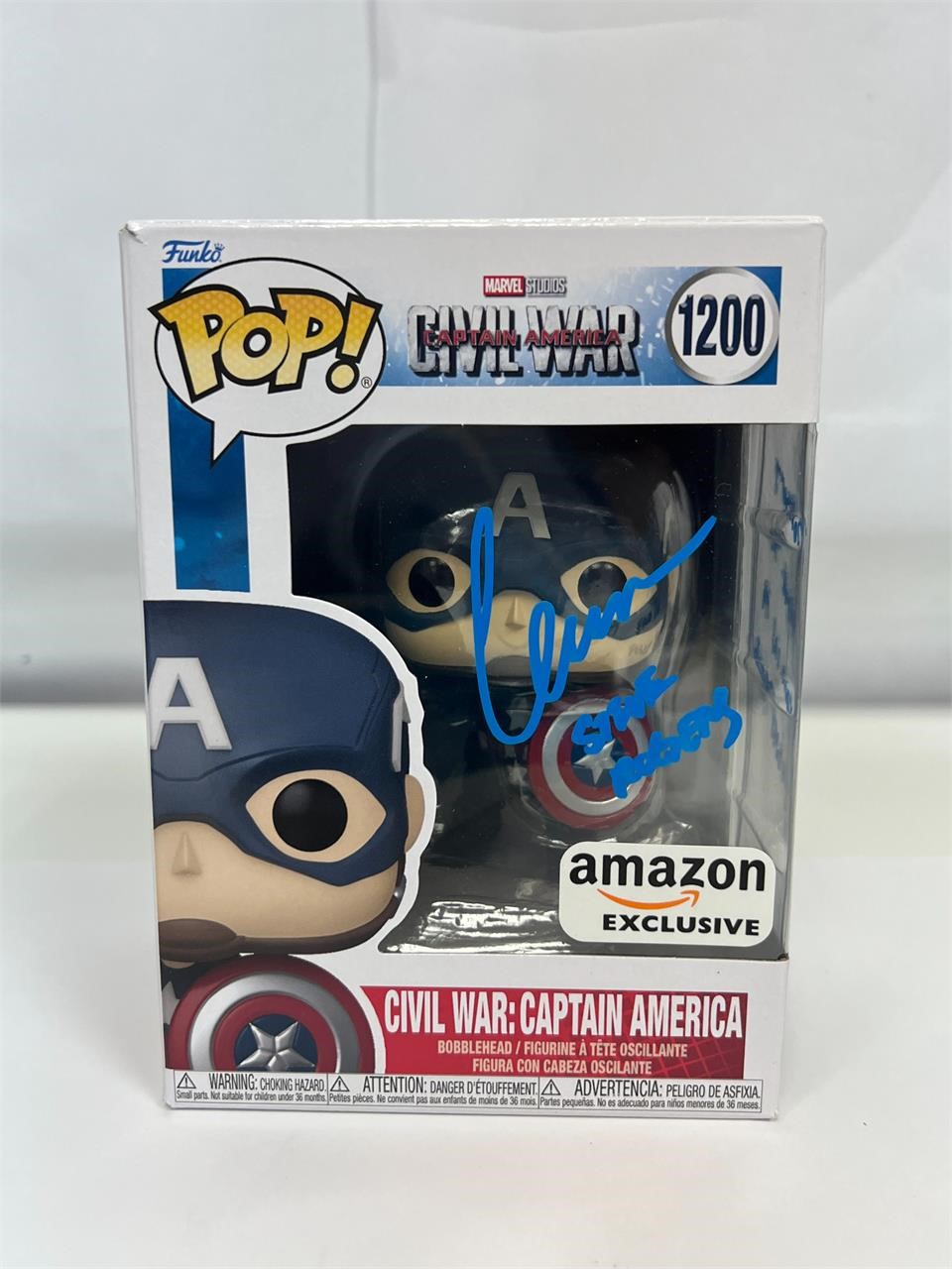 Autograph COA Captain America #1200 Funko Pop