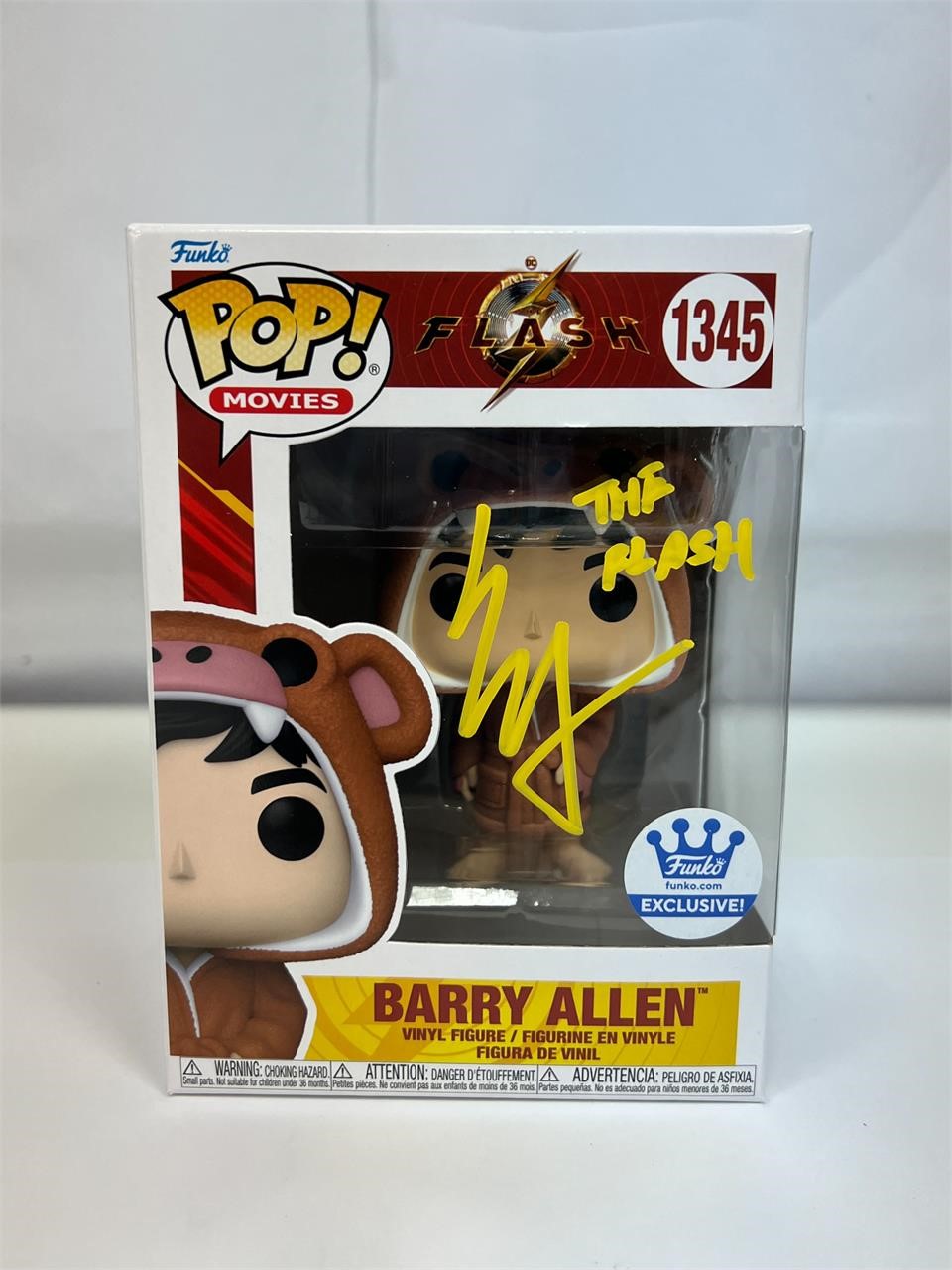 Autograph COA Erza Miller #1345 Funko Pop