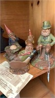 Lot of 4 Cairn Leprachaun Figures with Irish Coins