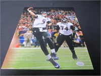 Joe Flacco Signed 11x14 Photo JSA Witnessed