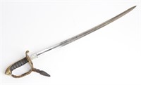 British  Signed General Officer's Sword w/ Scabbar
