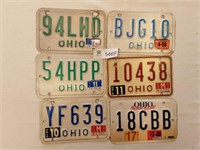Motorcycle Plates Ohio Lot (6)