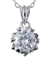 925S 1.0ct Moissanite Diamond Necklace