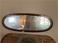 4 foot oval shaped mirror