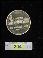 1867 The Highland Light, 1oz Silver Round