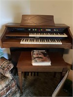 Lowrey Organ and Sheet Music