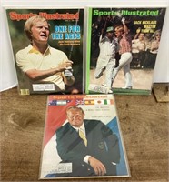 3 Vintage Sports Illustrated J Nicklaus on covers
