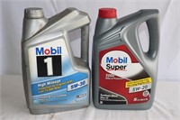 2 Mostly Full Mobil Motor Oil: 5w-30, 5W-20