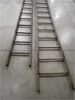 Wooden Extension Ladder - 2 Sections