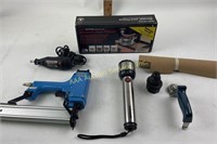 Pneumatic staple gun, Drexel moto-tool, flash