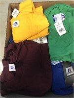 GROUP OF NEW RUSSELL T-SHIRTS-ASSORTED SIZES